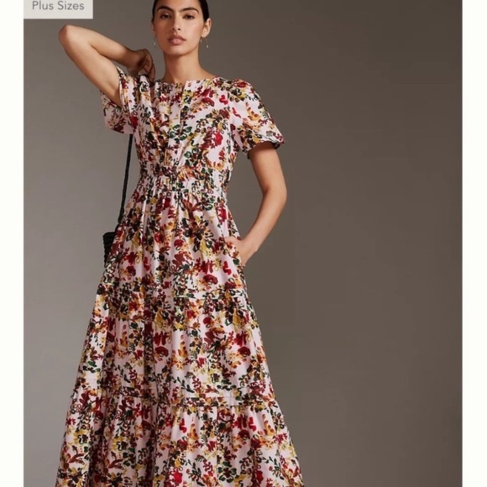 NWT Anthropologie Somerset Maxi Dress in Medium Pink